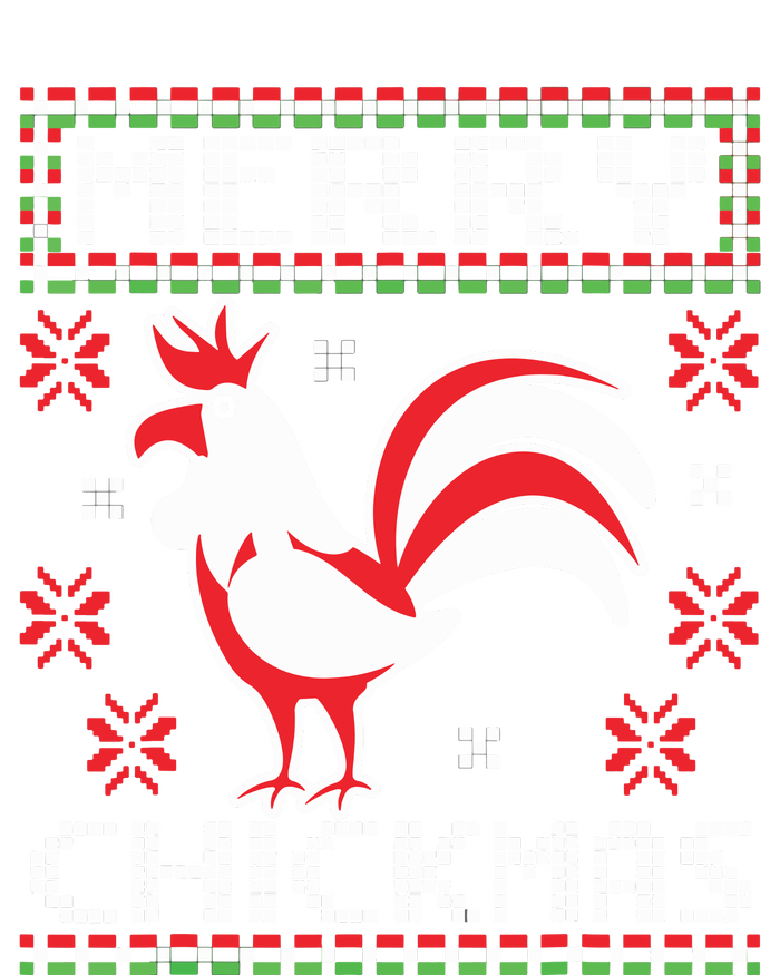 Merry Chickmas Chicken Ugly Christmas Sweater Daily Commute Backpack