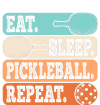 Eat Sleep Pickleball Repeat Funny Pickleball Lover Retro T-Shirt