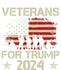 Grandpa Veterans For Trump 2024 American Flag 4th Of July Women's Racerback Tank