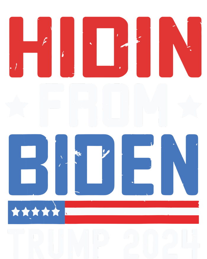 Hidin From Biden Kids Trump 2024 Funny Anti Joe Biden T-Shirt