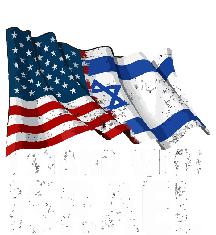 I Stand With Israel Usa American Flag Israel Flag Sweatshirt