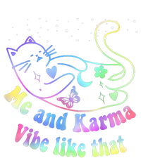 Me And Karma Vibe Like That Lazy Cat Lover Design T-Shirt