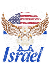 I Stand With Israel Eagle Flag Design T-Shirt