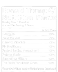 Donald Trump Nutrition Facts Make America Great T-Shirt