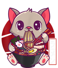 Funny Neko Cat Eating Ramen Noodles Noodle Kawaii Kitten Kids Sweatshirt