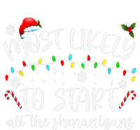 Most Likely To Start All The Shenanigans Family Xmas Holiday USA-Made Doggie Bandana