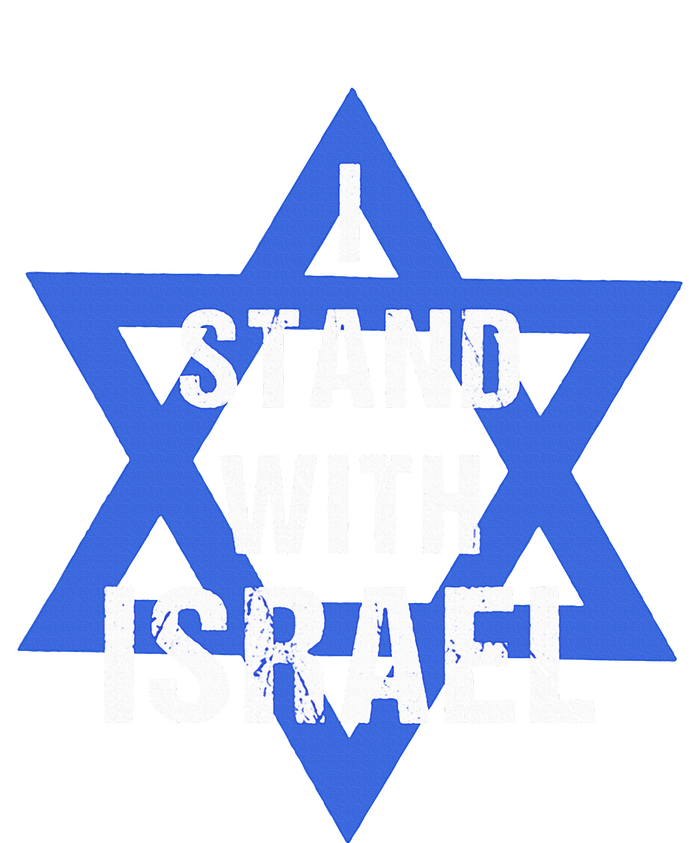 Support I Stand With Israel Jewish Heritage Israeli Flag Impact Tech Backpack