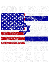 God Blesses Those Who Bless Israel Usa Flag Israeli Flag T-Shirt