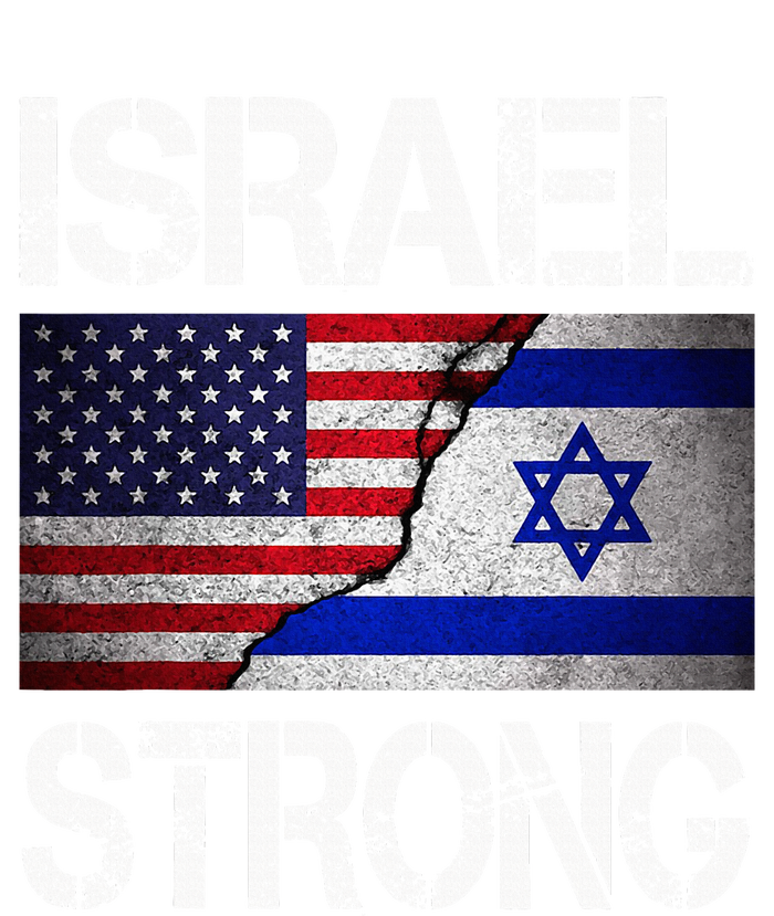 Israel Strong Pray For Israel Us Israel Flag Cooling Performance Crew T-Shirt