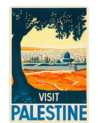 Vintage Poster Middle East Art Visit Palestine Tank Top