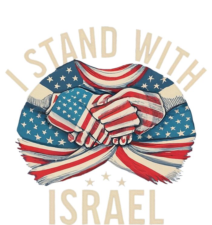 I Stand With Israel Usa American Flag W Israel Flag Ladies Essential Tank