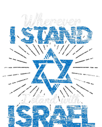 Wherever I Stand I Stand With Israel Ladies Long Sleeve Shirt