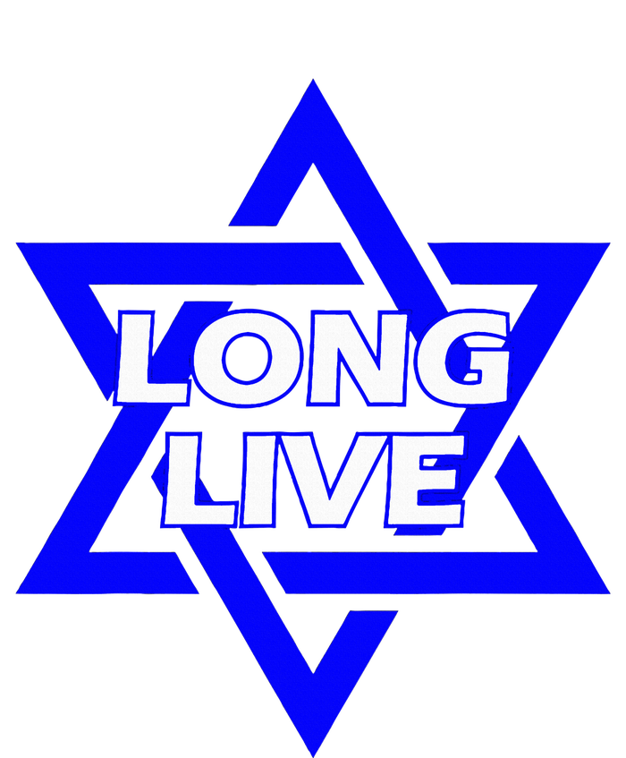 Long Live Israel Star Of David Performance Long Sleeve Polo