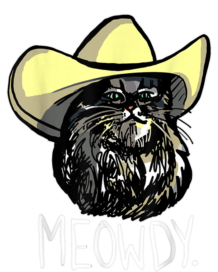 Meowdy Texas Cat Meme Womens Funnel Neck Pullover Hood