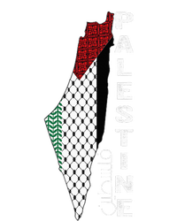 Palestinian Map Keffiyeh Thobe Patterns Palestine In Arabic Tall T-Shirt