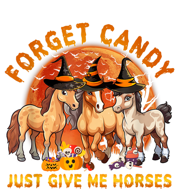 Forget Candy Just Give Me Horses Halloween T-Shirt