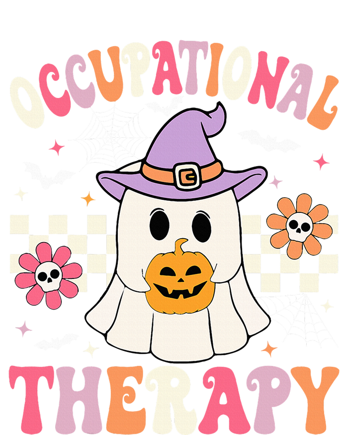 Ot Occupational Therapy Halloween Retro Ghost Ot Halloween Kids Long Sleeve Shirt