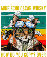 Mike Echo Oscar Whisky Cat Funny CatS Pun Pilot Vintage Cooling Performance Crew T-Shirt