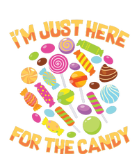 IM Just Here For The Candy Funny Halloween Pun Tie-Dye T-Shirt