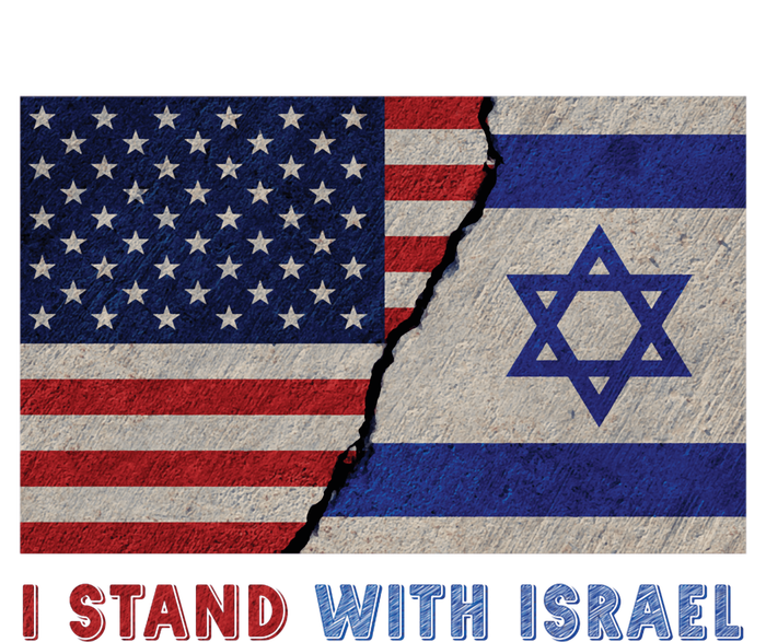 I Stand With Israel Patriotic Usa And Israel Flag T-Shirt