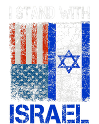 Support Israel I Stand With Israel Usa American Israeli Flag Tall Sweatshirt