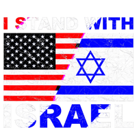 I Stand With Israel Pray For Israel Us Israel Flag Women's V-Neck T-Shirt