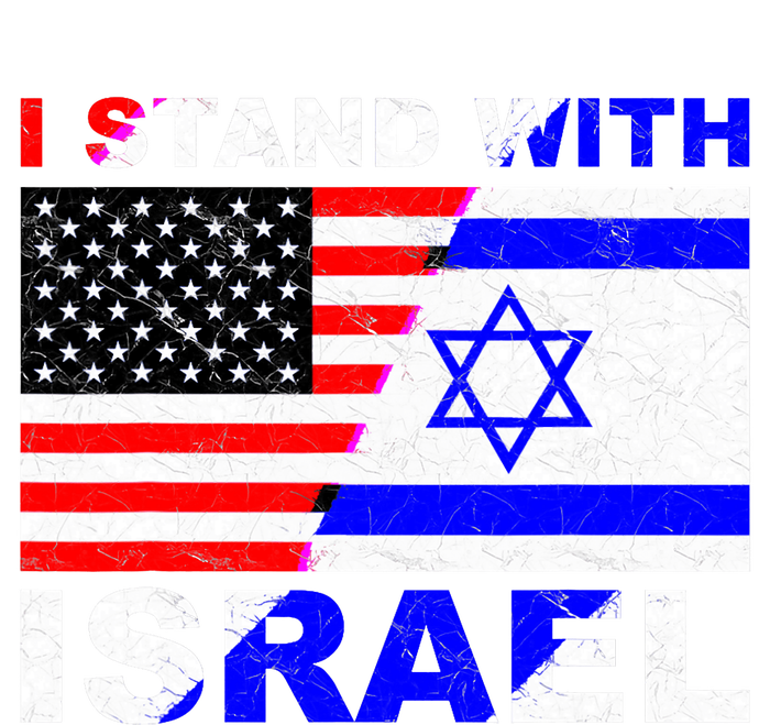 I Stand With Israel Pray For Israel Us Israel Flag Women's V-Neck T-Shirt