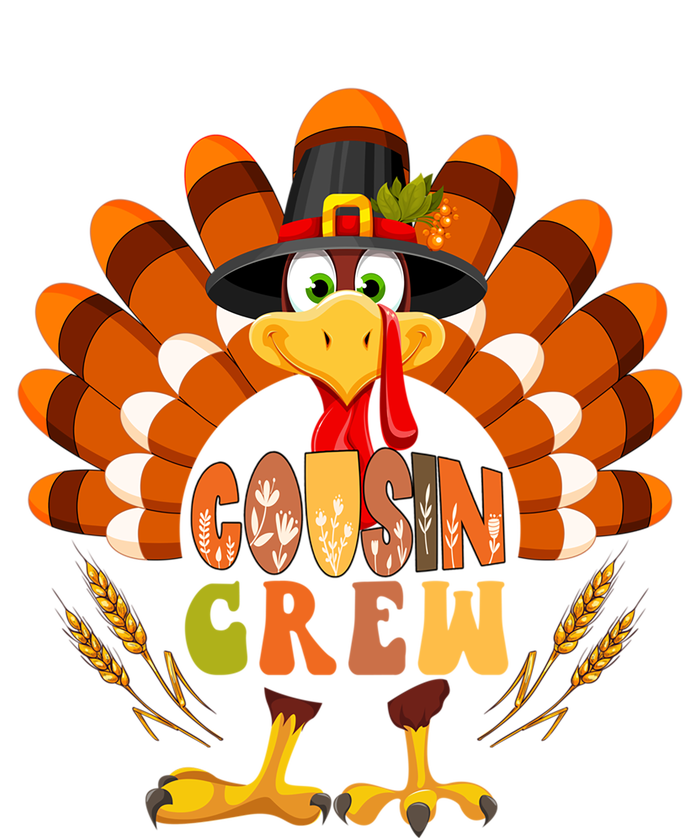 Cousin Crew Thanksgiving Turkey Fall Costume Family Gift Sweatshirt Cinch Pack Bag