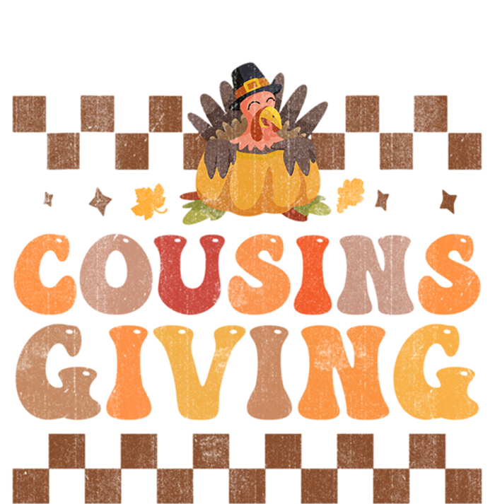 Cousins Giving Cute Turkey Cousin Crew Thanksgiving Family Gift Ceramic Bell Ornament