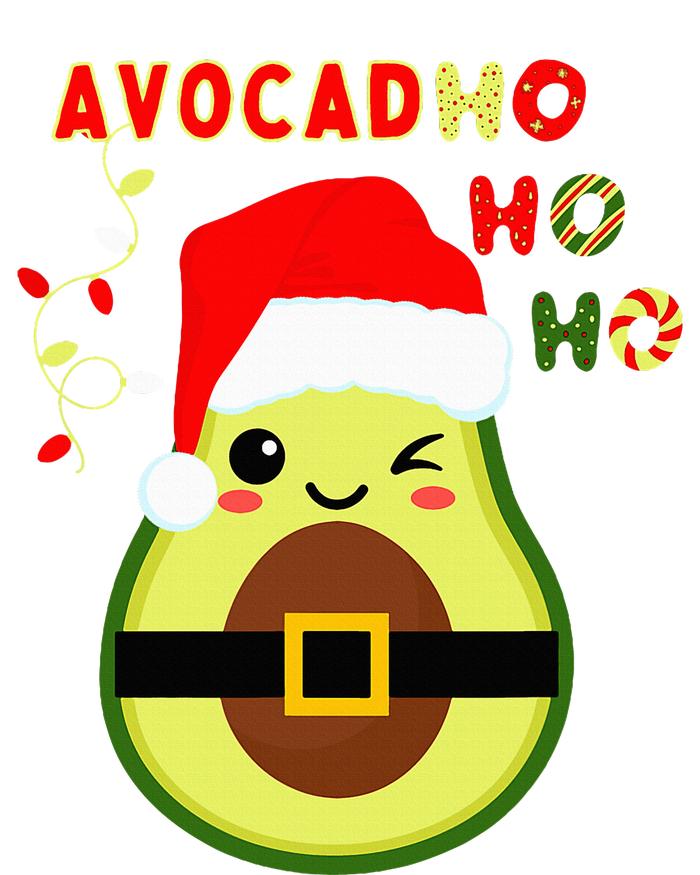 Avocado Lover Christmas Santa Ho Ho Ho Vegan Vegetarian Pun Hooded Wearable Blanket