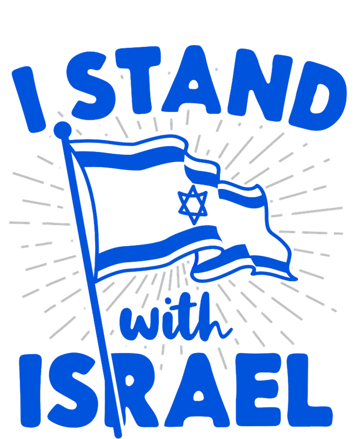 I Stand With Israel Flag Jewish Freedom Solidarity Premium Pullover Hoodie