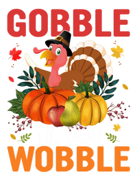 Funny Gobble Till You Wobble Thanksgiving Gift Funny Gift Women's T-Shirt