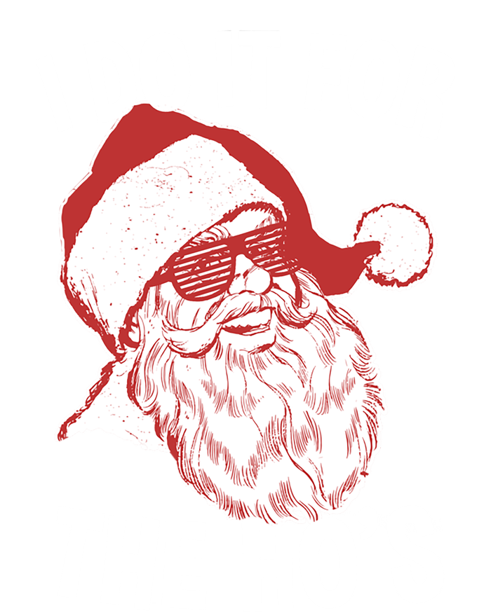 Funny Santa Gift Vintage Retro Santa I Do It For The HoS Cool Gift Bumper Sticker