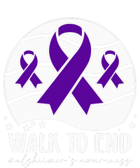 Walk To EndAlzheimer's Awareness ribbon Short Acrylic Beanie