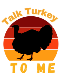 Funny Thanksgiving Cool Gift Retro Turkey Talk Turkey To Me Funny Gift Zip Tote Bag