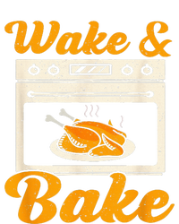 Wake Bake Turkey Feast Meal Dinner Chef Funny Thanksgiving Grommeted Golf Towel