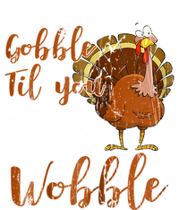 Gobble Till You Wobble Funny Thanksgiving Cool Gift Women's Tri-Blend 3/4-Sleeve Raglan Shirt