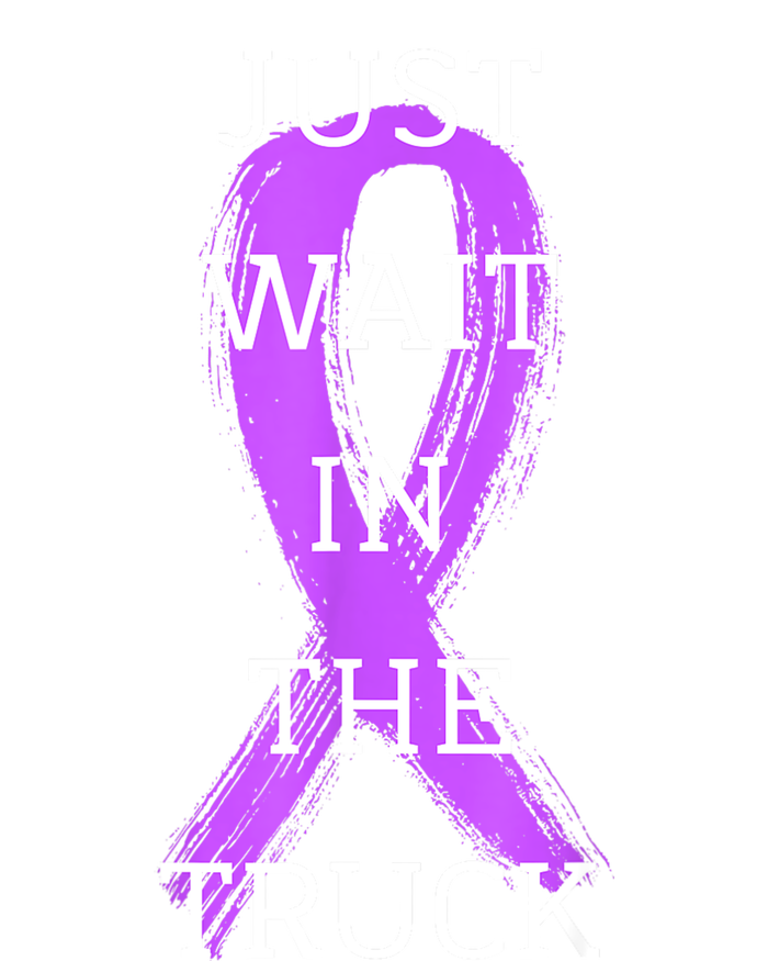 Just Wait In The Truck Ribbon Funny Canvas