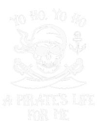 Yo Ho Yo Ho A Pirate's Life For Me Spooky Skeleton Pirate T-Shirt