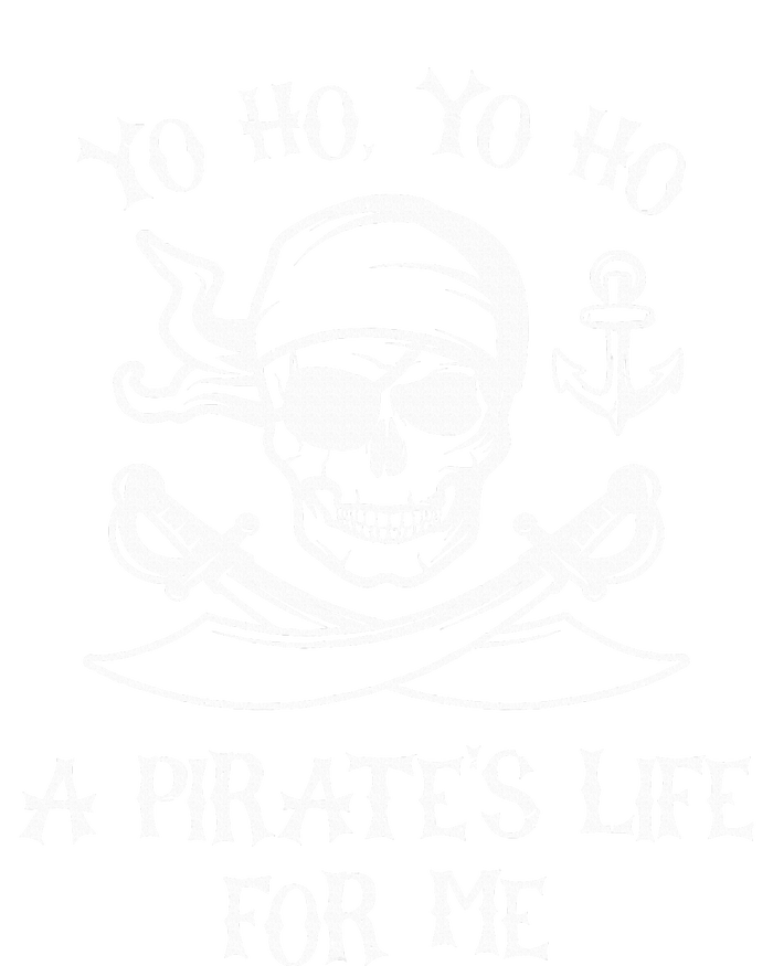 Yo Ho Yo Ho A Pirate's Life For Me Spooky Skeleton Pirate T-Shirt