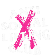 Anti Social Lifting Club Canceled Pink Womens Funnel Neck Pullover Hood