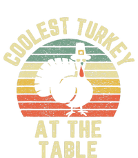 Funny Thanksgiving  Retro Coolest Turkey At The Table T-Shirt