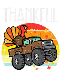 Thankful Turkey Monster Truck Retro Thanksgiving Poster