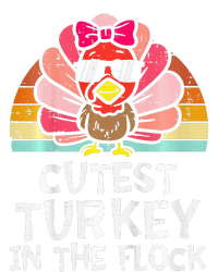 Cutest Turkey In The Flock Retro Thanksgiving Sustainable Bucket Hat