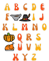 Thanksgiving ABC Alphabet Turkey Day Fall Teacher Infant Baby Jersey Bodysuit