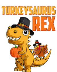 Turkeysaurus Rex Turkey Dino Thanksgiving Kids Tie-Dye T-Shirt