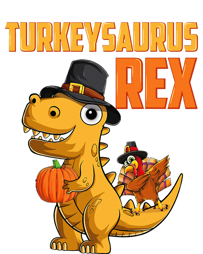 Turkeysaurus Rex Turkey Dino Thanksgiving Kids Tie-Dye T-Shirt