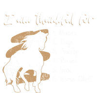 I Am Thankful For Horses Dogs Family Riding Horse Gift Short Acrylic Beanie