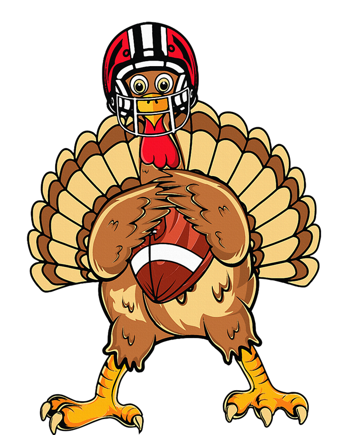 Happy Thanksgiving Turkey Playing Football Dad Sustainable Bucket Hat