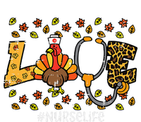 Leopard Love Turkey Nurse Thanksgiving Fall Poster